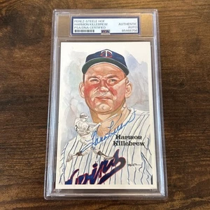 Harmon Killebrew Autographed Perez Steele Postcard PSA Slabbed HOF Twins Signed - Picture 1 of 2