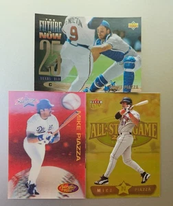 Mike Piazza 3 Card Lot 1994 Sportflics / 1994 Upper Deck / 2002 Fleer Ultra Gold - Picture 1 of 3