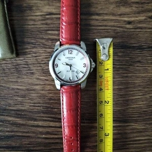 Reloj suizo Certina DS Action correa de cuero rojo 1888 edición limitada - Imagen 1 de 9