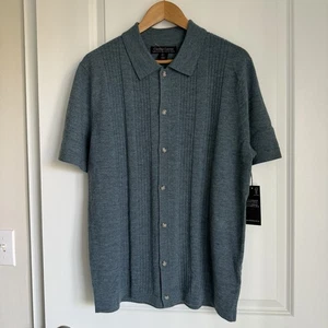 Neu mit Etikett Christian Lacroix Herren 100 % EXTRAFEINE MERINOWOLLE GERIPPTER STRICK PULLOVER L - Bild 1 von 10