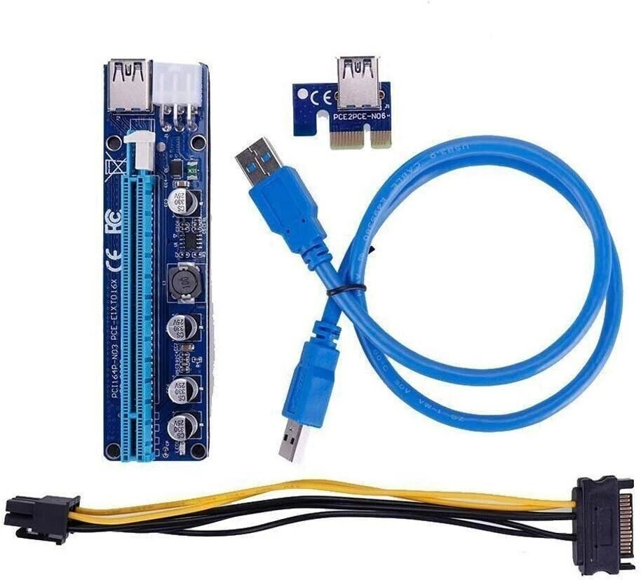 Адаптер переходной платы графического процессора PCE164P-N03 VER008c PCI-E 1X-16X 5 шт. - Изображение 1 из 1