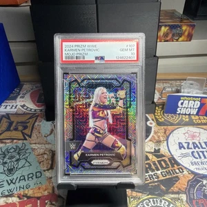 Tarjeta de novato Karmen Petrovic PSA 10 WWE Panini Prizm 2024 RC Mojo #/25 - Imagen 1 de 2