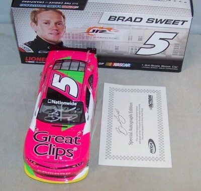 1:24 ACCIÓN 2013 #5 GRANDES CLIPS CÁNCER ROSA BRAD DULCE AUTOGRAFIADO 1/628 DIN #11 Foto 1 de 4