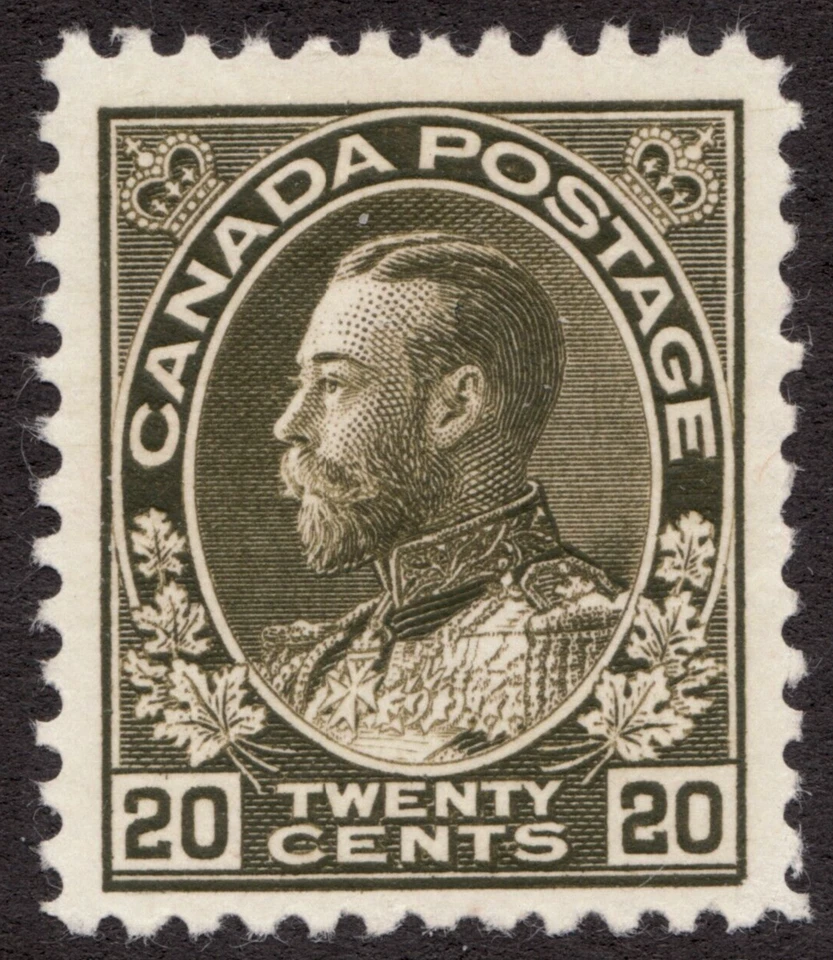 1912 Canada Sc# 119c - 20¢ KGV, Admiral of the Fleet. MH  - Image 1 of 1