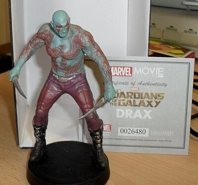 EAGLEMOSS MARVEL MOVIE FIGURES DRAX GUARDIANS 2016 5 INCH FIGURINE MIB NR - Изображение 1 из 2