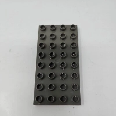 1x Lego Duplo grey Basic Plate 4x8 Set 9119 3276 4672 10199 - Image 1 of 4