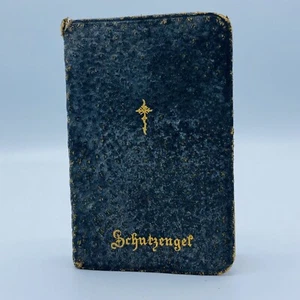 Antique Late 1800’s German Guardian Angel Schutzengel Mini Pocket Religious - Picture 1 of 11