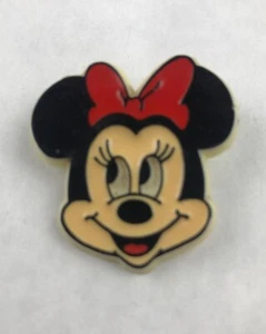 Minnie Mouse Head Collectible Souvenir Pin Plastic/Resin 1 3/8" - Picture 1 of 2