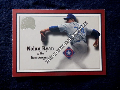 Nolan Ryan Fleer Greats Of The Game Promo / sample  card 33, 2000 MLB, Rangers - Image 1 of 2