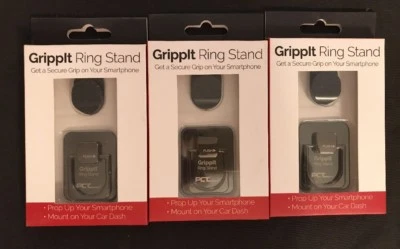 Lot Of 3 NEW PCT Brands GrippIt Stand for Universal Smartphones iPhone Car Dash - Image 1 of 4