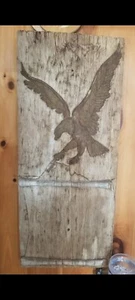 Hand Carved wooden Eagle Wings in full spread . ONE OF A KIND FIND - Picture 1 of 2