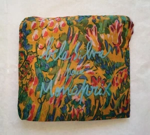 monoprix grocery shopping tote bag reusable france flower belasilva limited edit