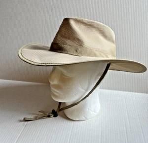 Dorfman Pacific DPC Outdoor Design Sun Hat Tan vented Boonie Fishing Golf Large - Picture 1 of 7