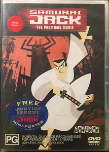 SAMURAI JACK: THE PREMIERE MOVIE DVD INCLUDES BONUS POSTER REGION 4 BRAND NEW - Picture 1 of 2