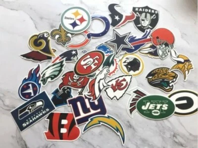 Calcomanías adhesivas de la NFL pegatinas grandes vaqueros/aceros/delfines  Foto 1 de 3
