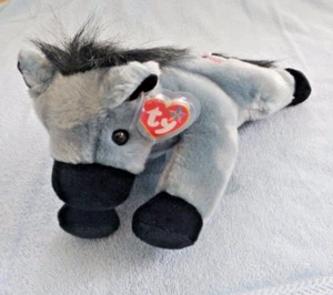 TY BEANIE BUDDY 14 inches - USA EXCLUSIVE - LEFTY DEMOCRATIC DONKEY - DEMOCRAT - Picture 1 of 11