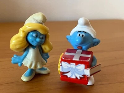 Ü-Ei Figur 2014 Geburtstags Schlumpf FF273 Schlümpfe + Schlumpfine - Bild 1 von 4