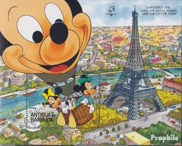 antigua and Barbuda block158 mint/MNH 1989 Walt-Disney-Figures - Изображение 1 из 1