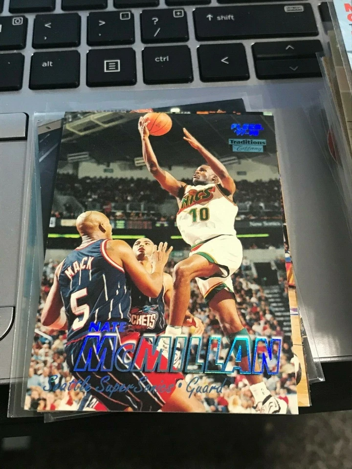  1997-98 Fleer Tiffany Collection #171 Nate McMillan sonics! - Image 1 of 1