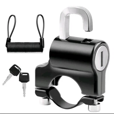 Ebike Helmet Lock Anti-theft Lock Universal Fit For 7/8'' 22mm With Cable - Image 1 of 4