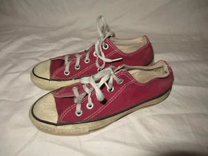 Vintage 70's Converse Chuck Taylor All Star Basketball Red Sz 3.5 ORIGINAL USA - Picture 1 of 1