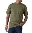 Dickies T shirts Men Plain Crew Neck Short Sleeve Heavyweight Pocket T-Shirt Lrg