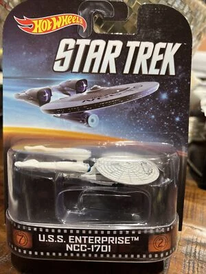 HOT WHEELS STAR TREK U.S.S. ENTERPRISE NCC-1701 RETRO ENTERTAINMENT FACTORY SEAL Foto 1 de 2