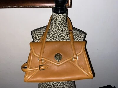 Smythson of Bond Street Brown Gold Leather Tote - Image 1 of 4