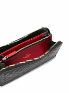 NWT VALENTINO GARAVANI Rockstud Continental Leather Wallet - Picture 1 of 5