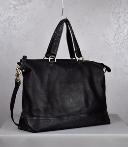 Bolso de Mano Mulberry Effie Negro Esponjoso Guijarro Suave Piel de Becerro Cuero Inglaterra - Imagen 1 de 15