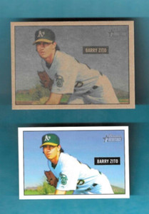 2005 BOWMAN HERITAGE BARRY ZITO MAHOGANY #57 - MINI  - OUTSTANDING PAIR! A'S