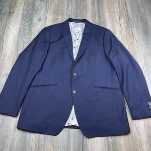 Indochino Suit Jacket Blazer Sport Coat 100% Wool Navy Blue 2 Button Size 42R - Picture 1 of 15