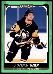 2021-22 OPC O-Pee-Chee Neon Green Border #155 Brandon Tanev /50