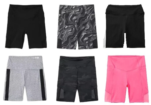 VICTORIA’S SECRET PINK ULTIMATE 6" HIGH WAIST BIKE SHORTS YOGA SIZE XS S M L NWT - Image 1 of 1