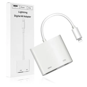Adattatore AV digitale Play & Play 8 pin a HDMI 1080P Full HD per iPhone iPad iPod - Foto 1 di 11
