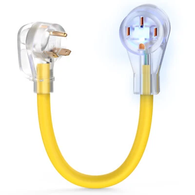 Power Electrical RV Adapter Cord/Plug TT-30P/14-50R 30 AMP Male To 50 AMP Female - Image 1 of 4