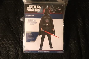 Disney Star Wars Darth Vader Costume Child Size Large 12-14 NEW with Mask - Picture 1 of 5