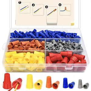 330 Pcs Wire Connectors Nuts Kit Screw Caps Electrical Twist Wiring-Assortment - Picture 1 of 7