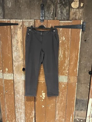 Next Pantalón Chino Marrón Algodón Cómodo Informal Bolsillos Para Mujer 12R Nuevo Foto 1 de 4