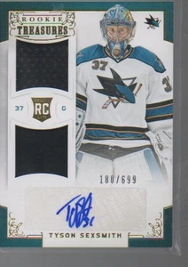 TYSON SEXSMITH 2012-13 PANINI ROOKIE ANTHOLOGY JERSEY AUTO #140 /699 - Picture 1 of 1
