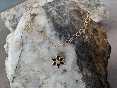 Clogau 9ct Yellow & Rose Gold Julien Macdonald Flower Bracelet 14 - 19cm - image 1 of 4