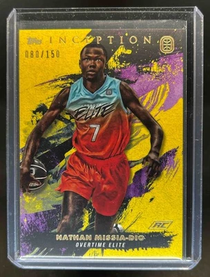 2021-22 Topps Inception OTE Nathan Missia-Dio RC Yellow Rookie #/150 - Image 1 of 2