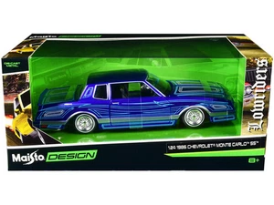 1986 Chevrolet Monte Carlo SS Lowrider Candy Blue mit Grafik "Lowriders" Seri - Bild 1 von 1