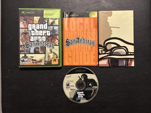 Grand Theft Auto San Andreas OG Xbox 2005 CIB Complete With Manual & Poster Map - Picture 1 of 21