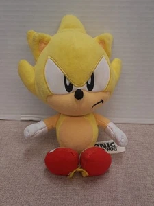 Sonic The Hedgehog 9" Super Sonic Plush Toy Figure Jakks Pacific - Picture 1 of 3