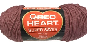 Red Heart Super Saver Yarn 8oz No Dye Lot Color: 374 Country Rose Ply 4 - Picture 1 of 6