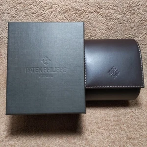 Original Como Nuevo Reloj PATEK PHILIPPE Viaje Estuche Suave Soporte Caja #571 - Imagen 1 de 9