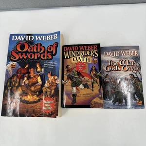 War God Series Paperback Book Lot 1-3 David Weber Oath of Swords War God's Own - Picture 1 of 17