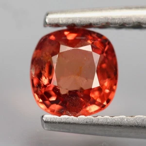 0.73CTS NATURAL ORANGE SPINEL CUSHION CUT GOOD LUSTER LOOSE GEMSTONES M633 - Picture 1 of 2