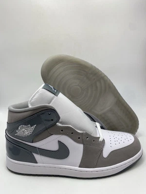 Nike Air Jordan 1 Mid SE Blanco Gris Fresco Gris Medio (HF3216 100) Para hombres Talla 11 Foto 1 de 4